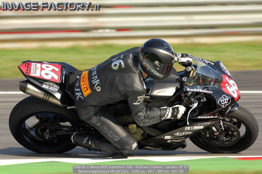 2008-05-11 Monza 0025 Superstock 1000 - 66 Branko Srdanov - Yamaha YZF R1